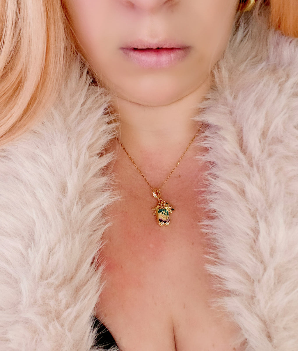 GODESS JEWELS:lets go travél Necklace