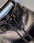 Berry Diamond denim skirt