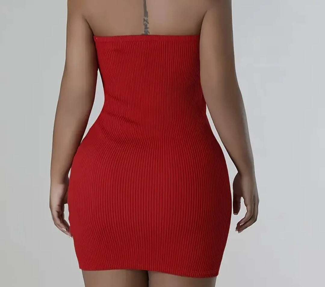 GODESS CURVY BABE:Red Flame Curvy Dress