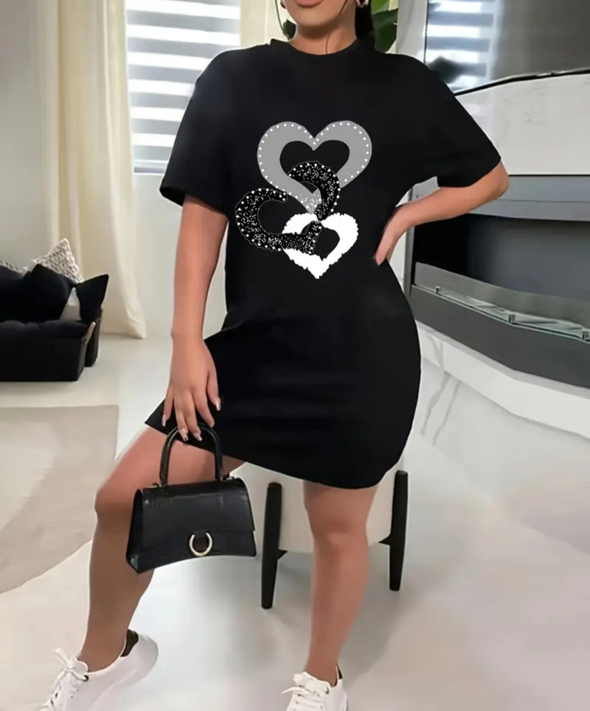 GODESS CURVY BABE:Viví t shirt dress