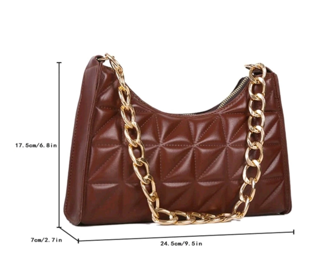 MARYTERE COLLECTIONS:Brown bling purse