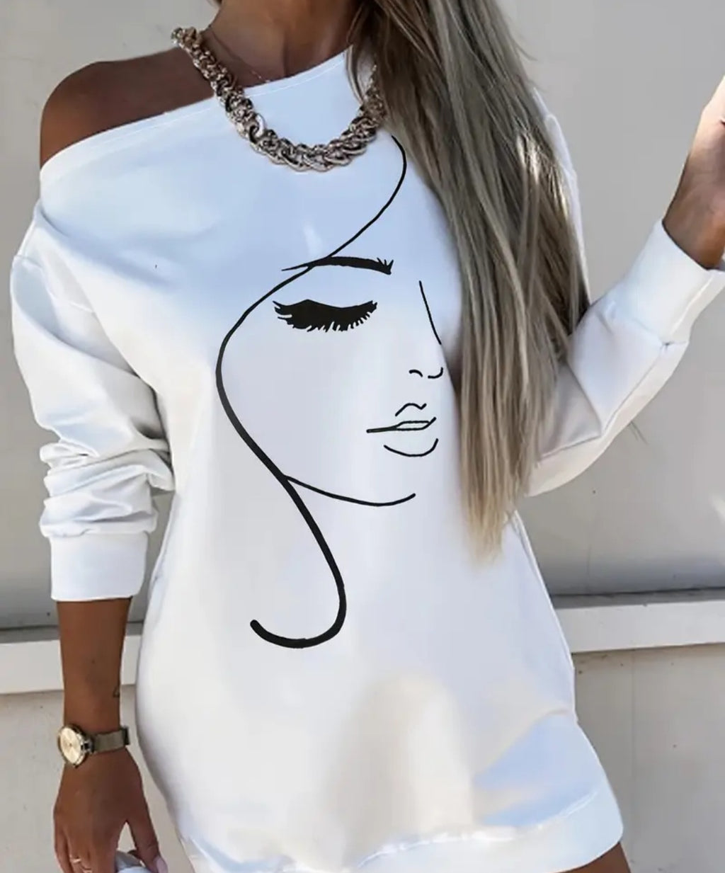 GODESS CURVY BABE:Violeta Plus White dress