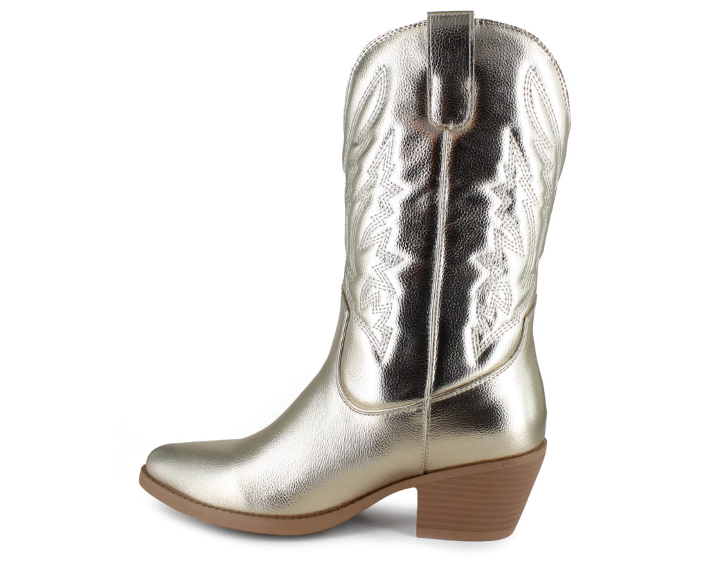 MARYTERE COLLECTIONS:Dolly Gold Boots