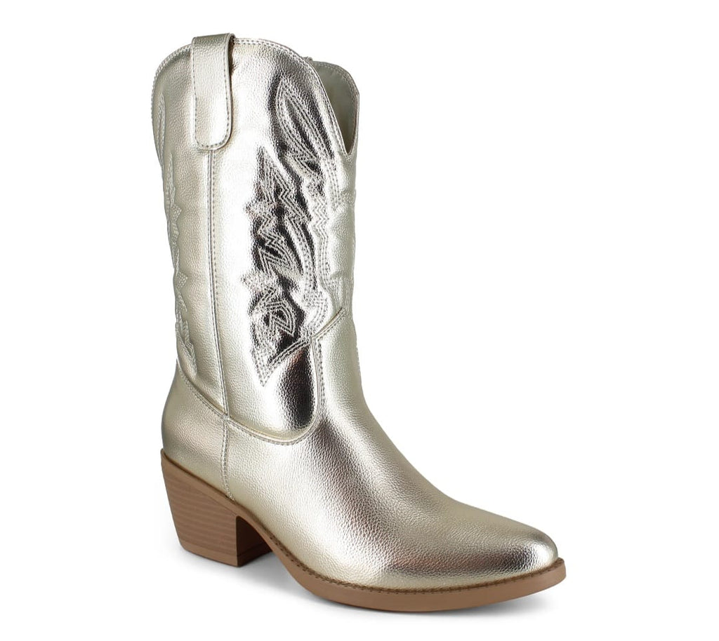 MARYTERE COLLECTIONS:Dolly Gold Boots