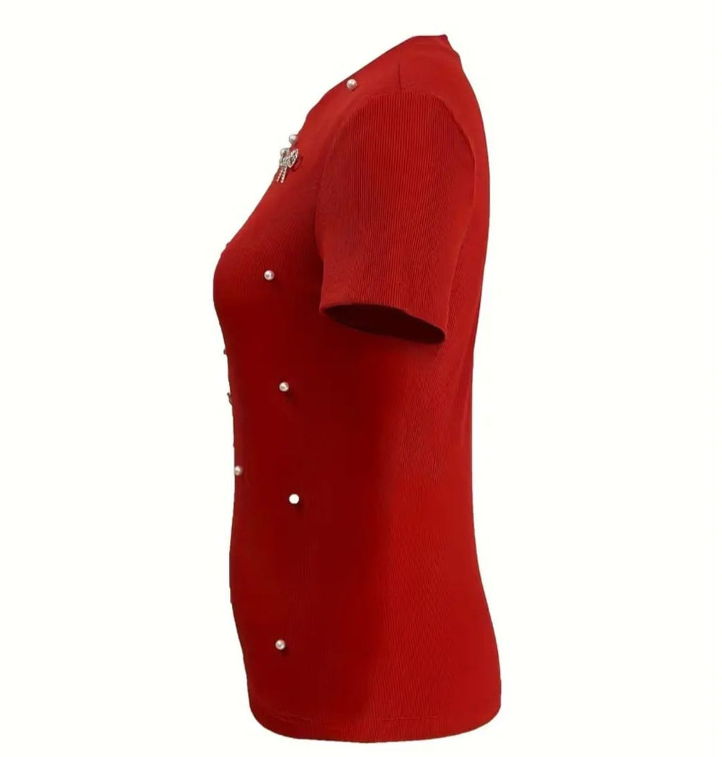 Paula Pearls Top