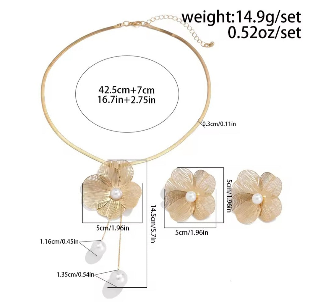Flowers Necklace set
