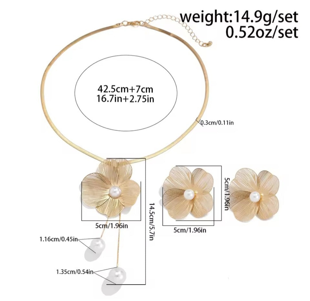 Flowers Necklace set
