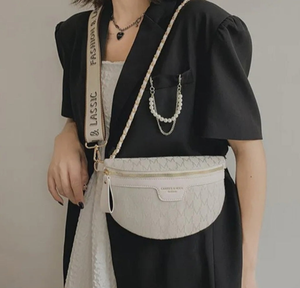 MARYTERE COLLECTIONS:Gold Flower shoulder bag