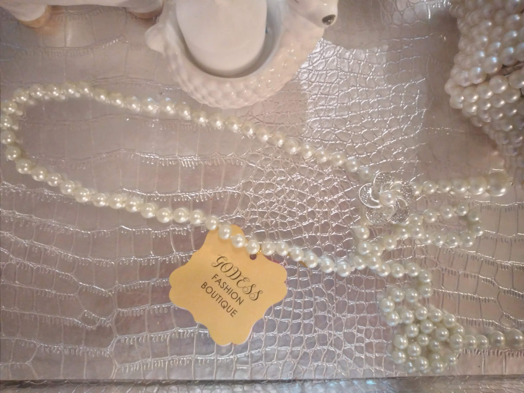 Flower pearls belt