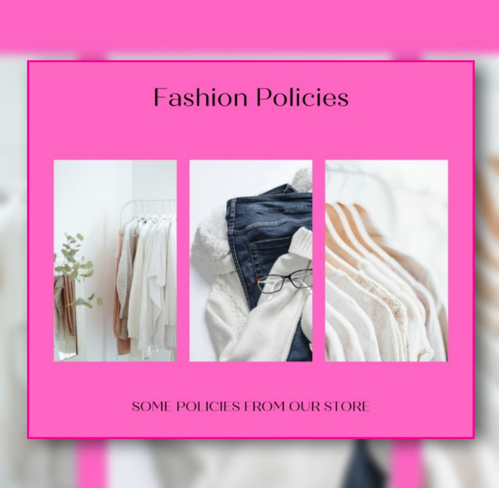 Policies.                                                                 GODESS FASHION